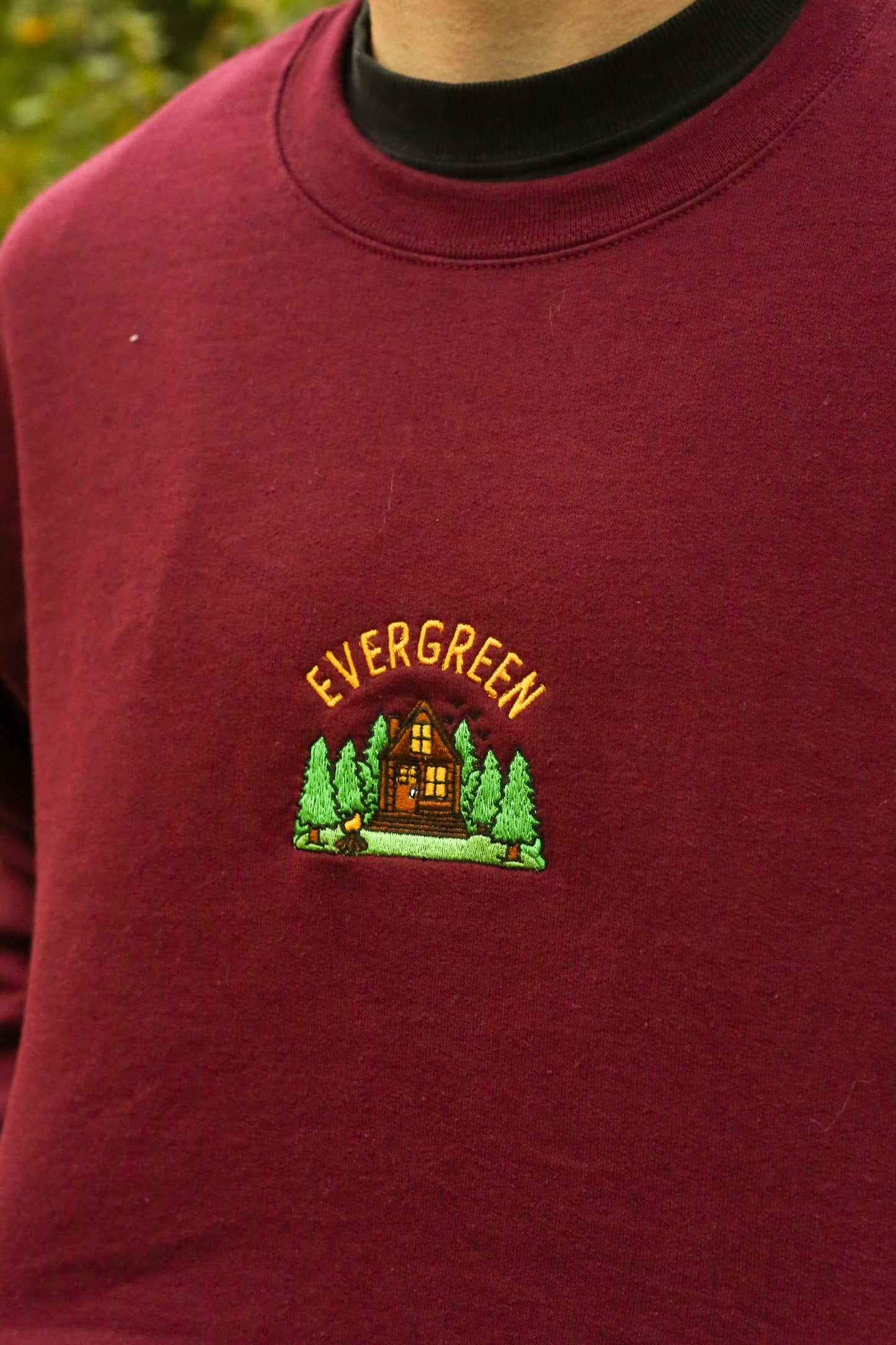 Embroidered Cabin Crewneck