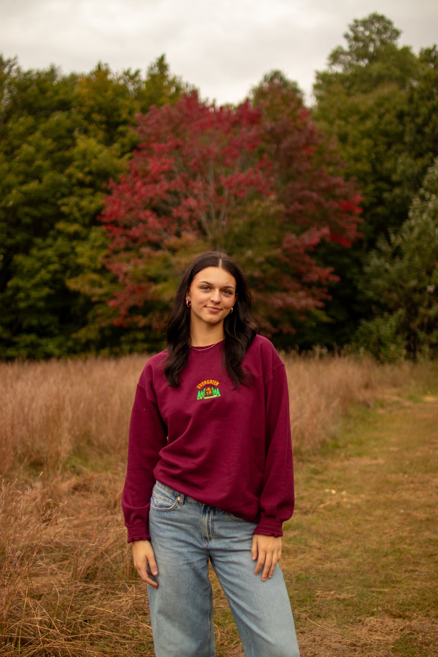 Embroidered Cabin Crewneck