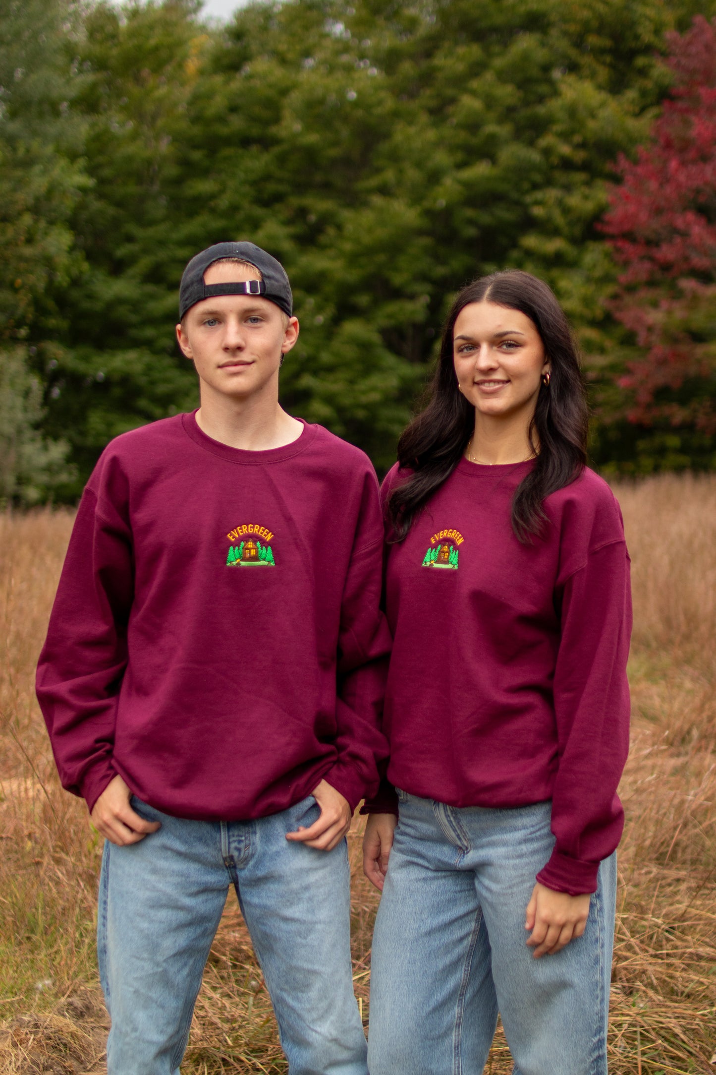 Embroidered Cabin Crewneck