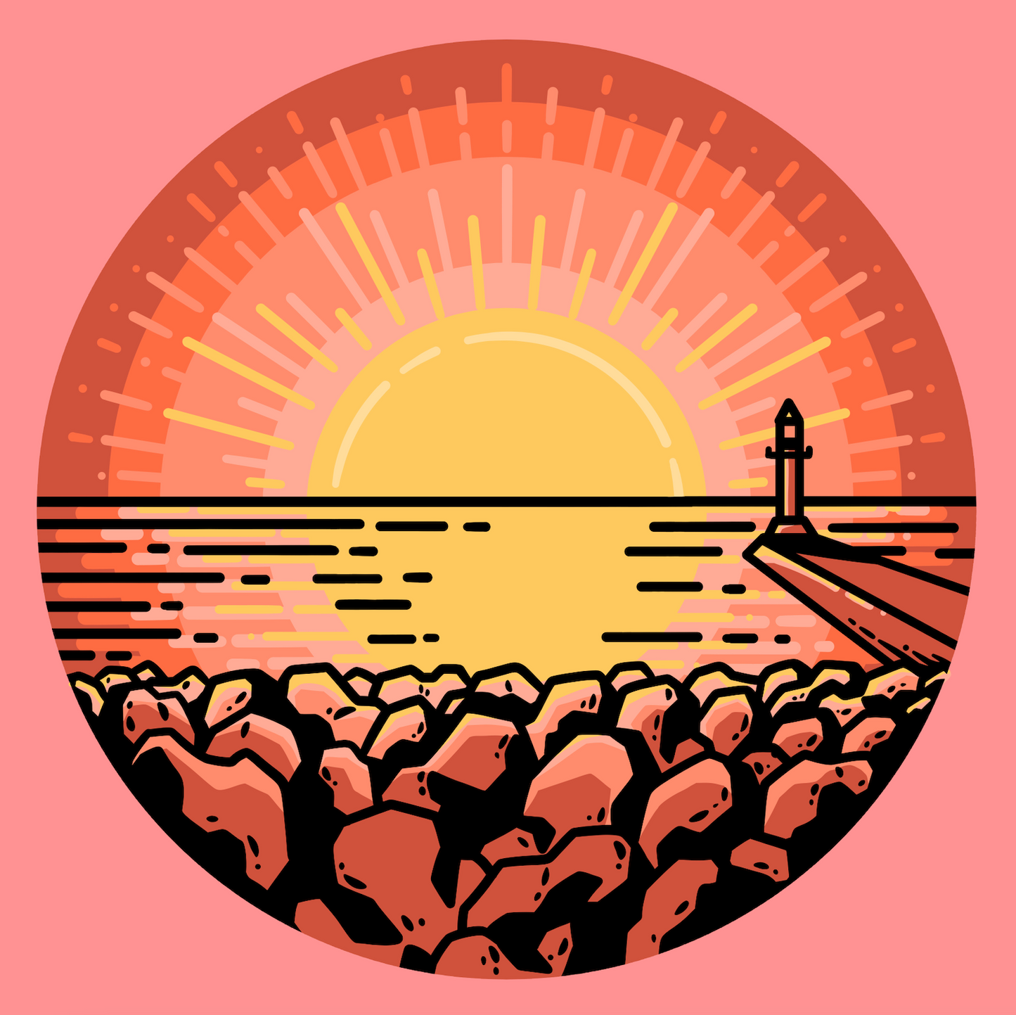 Duluth At Sunset Sticker